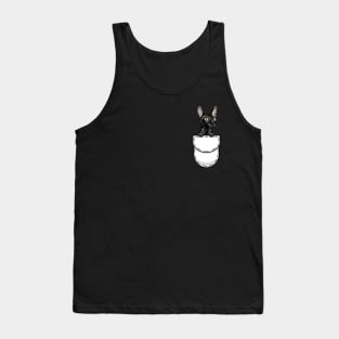 Funny Cornish Rex Pocket Cat Tank Top